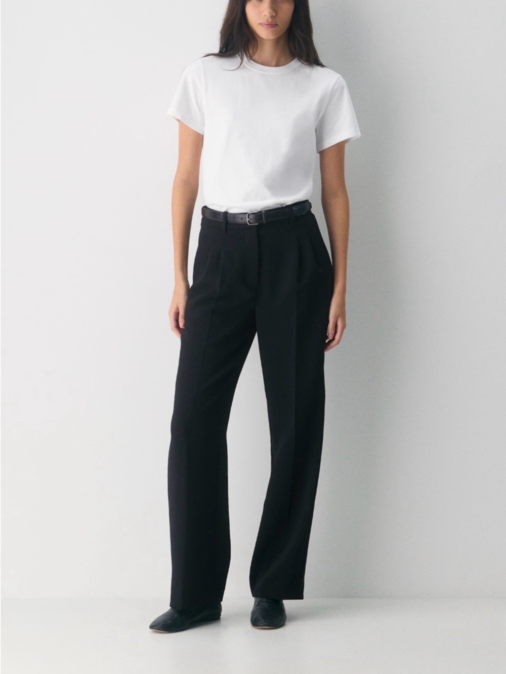 Black Wool Aritzia Effortless Pant